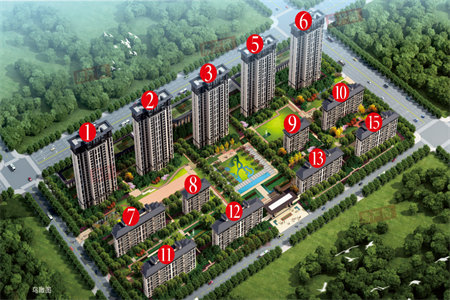 花千树3室2厅1卫65万95m2毛坯房出售